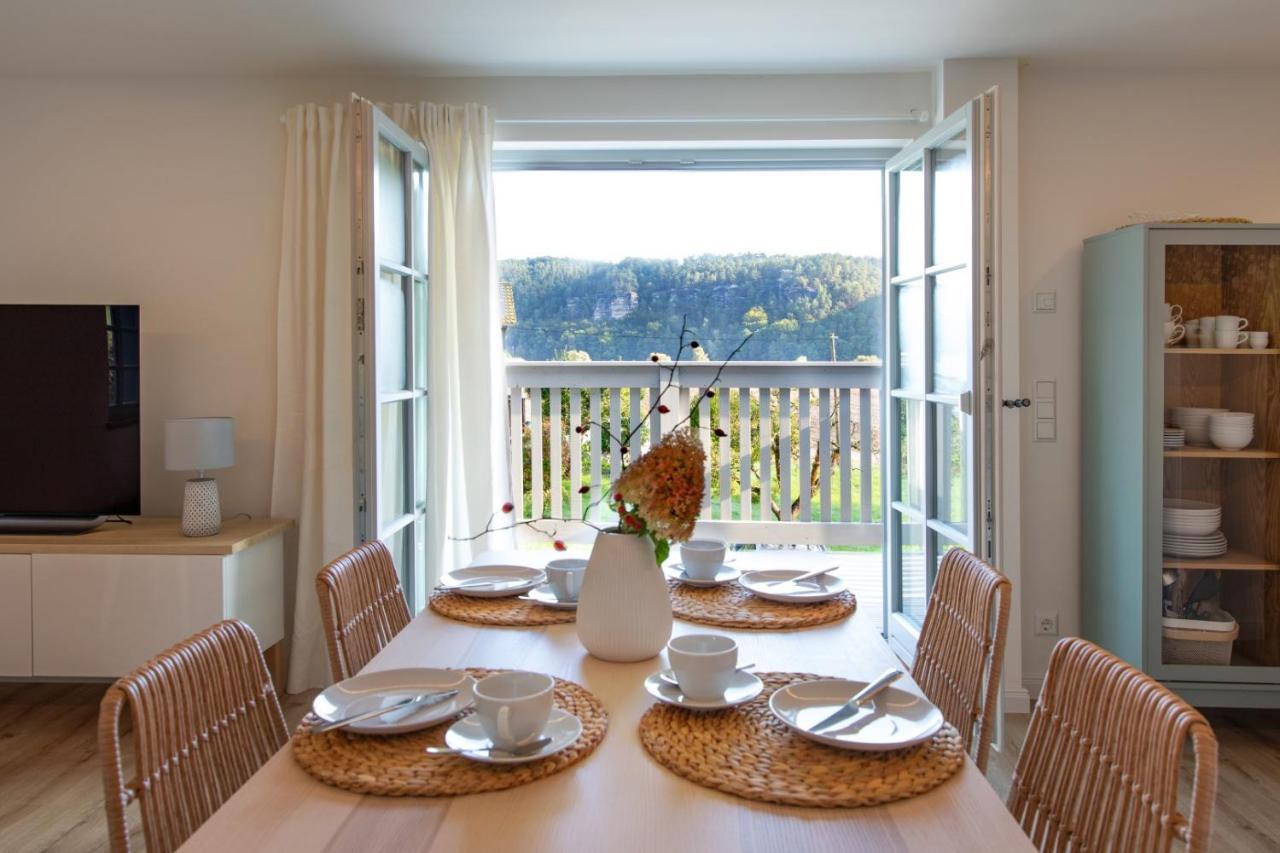 Traumhaftes Gaestehaus An Elberadweg Und Bastei Rathen Exterior foto
